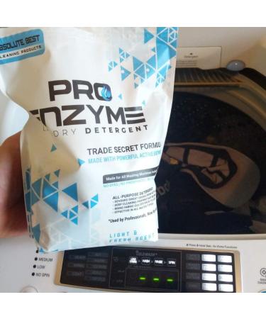 Pro-Enzyme Laundry Detergent Powder - Odor & Stain Destroyer - Professional Grade - 90 Loads - 3lb Pack - Buy Online on GoSupps.com
