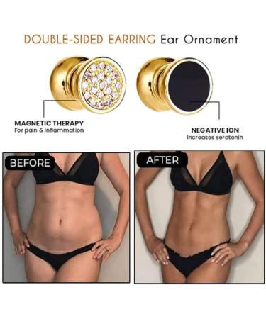 WDSA 3Pcs Kyana Lympha-Circurl Magnetic Ear Ornament Lympha-Circurl Magnetic Ear Ornament Magnetic Acupressure Slimming Earrings Non Piercing Acupressure Earrings for Weight Loss - Buy Online on GoSupps.com