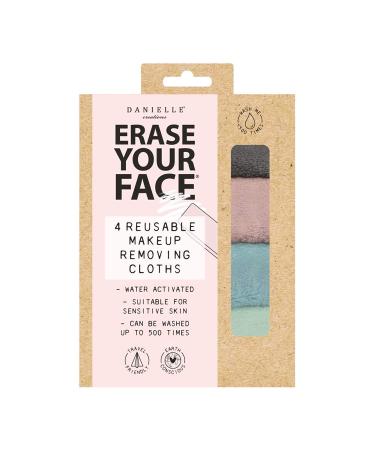 Danielle Creations Face Makeup Removing Cloths Pastel Set of 4 400 g