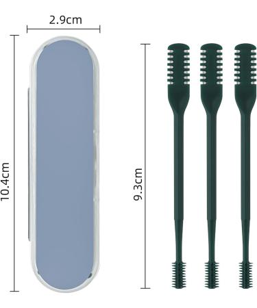 3 Pack Nose Hair Trimmer 2 in 1 Professional Double Headed Clipper - Dark Green Nose Hair Remover for Men & Women - International Shipping Available - Buy Online on GoSupps.com
