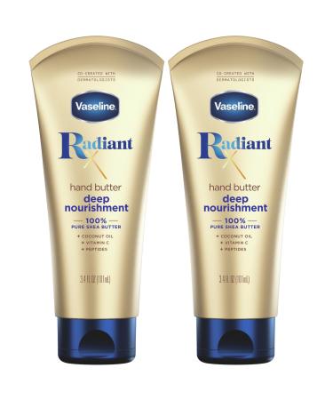Vaseline Lotion Radiant X Deep Nourishment Hand Butter 2-Pack & Lip Therapy Stick - Ultimate 3 Piece Set for Dry Skin & Lips - Buy Online on GoSupps.com
