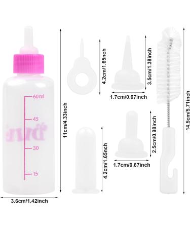 Breeding Bottle for Puppies & Kittens - 60ml & 150ml PET Milk Bottle Set with Silicone Mini Nipples - Ideal Feeding Tool for Small Pets (Blue) - Buy Online on GoSupps.com