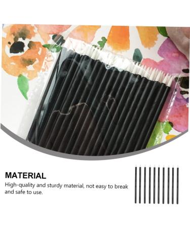 Beavorty 200 pcs Makeup Stickblack Applicator Practical Sticks Head Brush Eye Disposable Black Fiber 9x0.7cmx2pcs Blackx2pcs - Buy Online on GoSupps.com