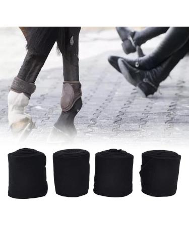 Horse Wraps 4 PCS Soft Adhesive Horse Leg Wraps Breathable Bandage with Sticky Tape for Livestock Cow Horse Black or Red - Buy Online on GoSupps.com