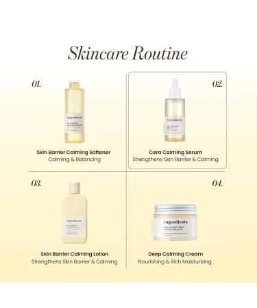 ONGREDIENTS Cera Calming Serum | Hydrating Facial Serum for Dry Sensitive Skin | Centella Panthenol Ceramide Soothing Calming Daily Skin Barrier Care | Vegan Korean Skin Care 50ml / 1.69 fl Oz - Buy Online on GoSupps.com