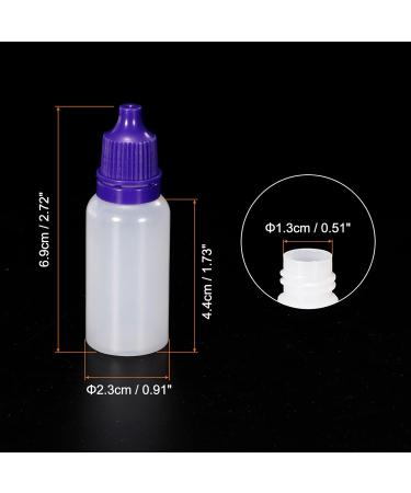 Buy PATIKIL 50 Pack 15ml Squeezable Dropper Bottles - Purple Liquids PE Vials with PP Cap | International Shipping Available - Buy Online on GoSupps.com