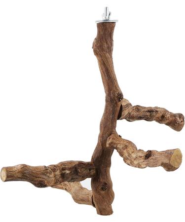 Allazon Bird Toys - 4 Natural Wood Swing Sticks & Grape Sticks for Parrots | Eco-Friendly Bird Accessories - Buy Online on GoSupps.com