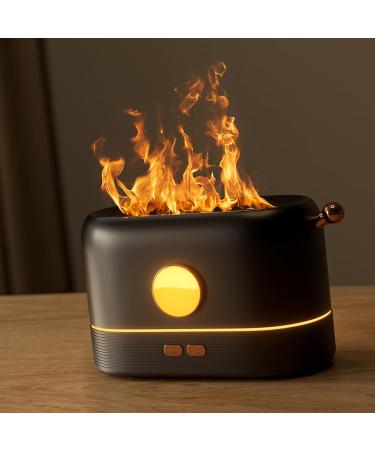 Flame-Air Diffuser Humidifier | Essential Oil Aroma Therapy | Auto-Off Function for Home & Office (Black) - Buy Online on GoSupps.com