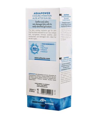 ELLUXIA Natural Cooling Moisturizer | Aloe After-Sun Gel with Aloe Vera Vitamin E & Panthenol | Soothes & Hydrates Skin | Shop Internationally - Buy Online on GoSupps.com