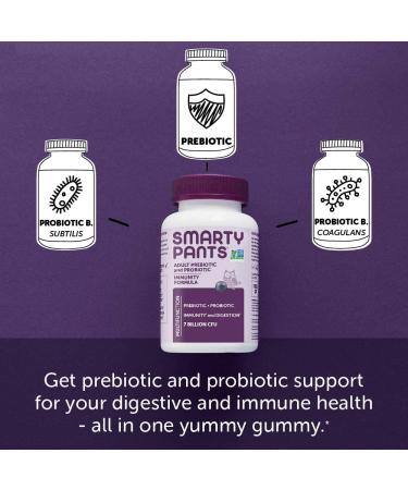 SmartyPants Adult Probiotic Gummies - Immune Support & Digestive Comfort | Strawberry Crأ¨me, 30 Day Supply - Buy Online on GoSupps.com