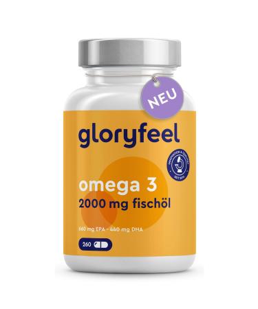 Omega 3 capsules - 2000mg fish oil high -dose - with 660mg EPA and 440mg DHA - in triglyceride -shaped -essential omega -3 fatty acids - support for brain heart & eyesight* - Sustainable fishing catch - Buy Online on GoSupps.com