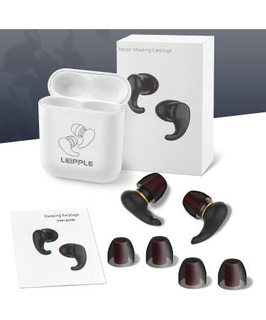 Reusable Noise Canceling Ear Plugs - Soft Silicone, Washable, 8 Ear Tips - for Sleep, Music, Parties - Black - Buy Online on GoSupps.com