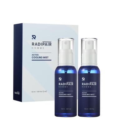 HOMME ACTIVE COOLING MIST 50ml 1.69 fl oz (2ea) | Cypress water Soothing & calming Body& face Cooling Mist After Sun Care Travel Size Spray for Sensitive Skin K beauty