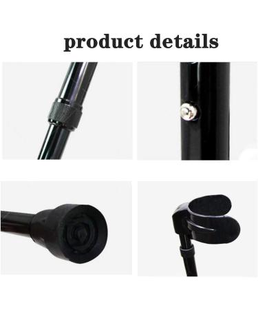 Adjustable Aluminum Crutches Metal Metal Soft Handle Black Metallic with Closed Cuff Forearm Crutches Independence - Buy Online on GoSupps.com