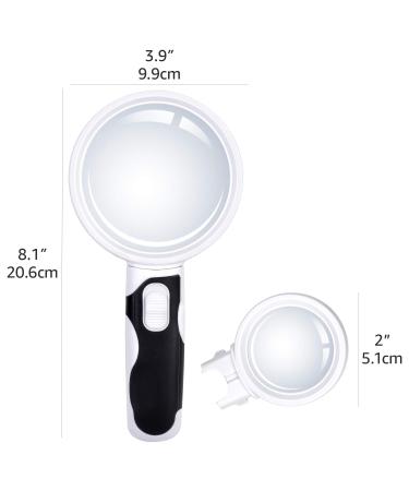 Amazon Basics Magnifying Glass with Light   2-lens  5X 10X  LED Illuminated 2 Lens - Buy Online on GoSupps.com