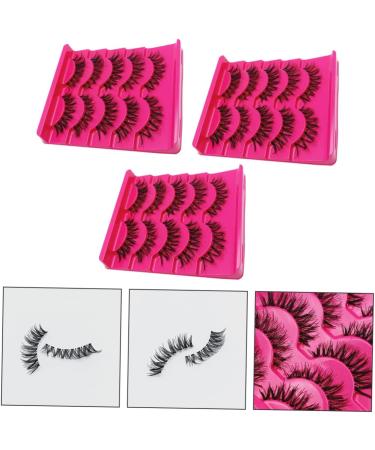 Angoily 120 Pairs Fake Eyelashes Dense Eyelash Eyelashes Extension Supplies Magnetic Eyelash False Lashes Fluffy Eyelash Fake Lash A539 Transparent Stem Set Transparent Stalk Handmade Hair - Buy Online on GoSupps.com
