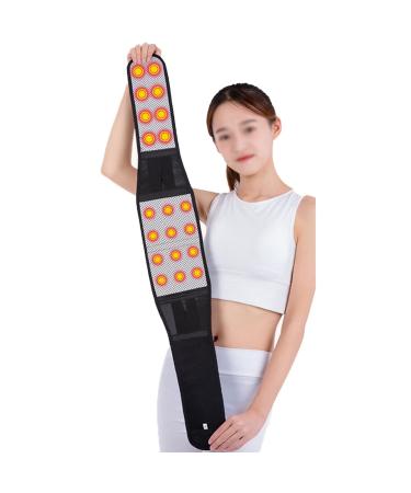 Lordosis support magnetic field therapy back pain for back pain tourmaline compression belts adjustable waist support pain relief belt (color: black size: XL/X-LARG) (black S/small