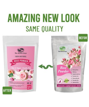 Rose Powder 227g / 0.5 LB / 8 Oz - 100% Pure & Natural for Hair Conditioning and Supplements - Buy Online on GoSupps.com