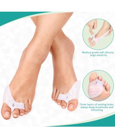 VINGVO Gel Toe Bunion Guards & Separators - Pain Relief for Overlapping Toes, Hammer Toe Straightener, Hallux Valgus Spacers - Buy Online on GoSupps.com