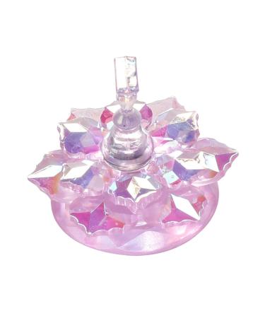 Milageto Elegant Flower Nail Tip Holder for Professional Nail Technicians Purple