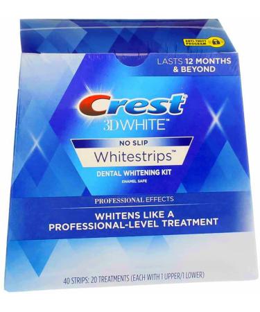 Crest 3D No Slip Whitestrips Professional Effects Teeth Whitening Kit 40 Ea (Pack of 5)