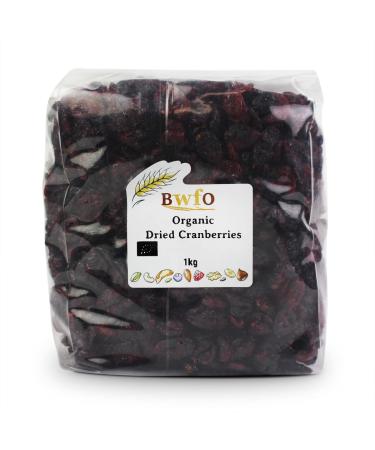 Organic Dried Cranberries 1kg - Buy Online on GoSupps.com