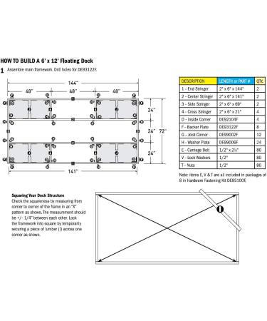Dock Edge Howell Floating Dock Hardware Connector Pin - Easy Installation and Secure Connection - Buy Online on GoSupps.com
