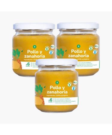 Set of 3 eco-friendly chicken and carrot pots Planet vegetable garden 180 g