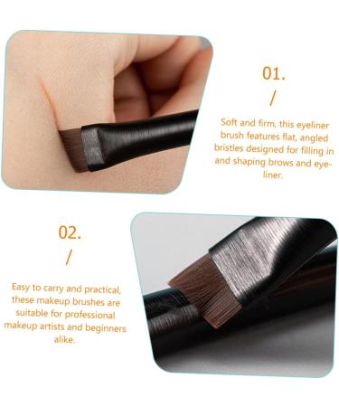 Mikinona 3 Sets Eyeliner Brush Makeup Brush Ultra Fine Eyeliner Brush Cosmetic Brush Angled Precision Eyeliner Eye Makeup Tool Beauty Cosmetic Tool Angled Eyeliner Brush Makeup Supplies - Buy Online on GoSupps.com