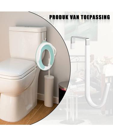 Toymis Potty Seat Hook - Multifunctional Z-Shaped Door Hanger for Hanging Potty Training Seat - White - Buy Online on GoSupps.com