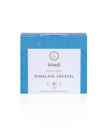 Khadi Himalaya Crystal Shanti Soap soap natural soap made of nourishing coconut oil cocoa butter & cardamom 100% natural vegetable vegan silicone & sulfate-free certified natural cosmetics 100g