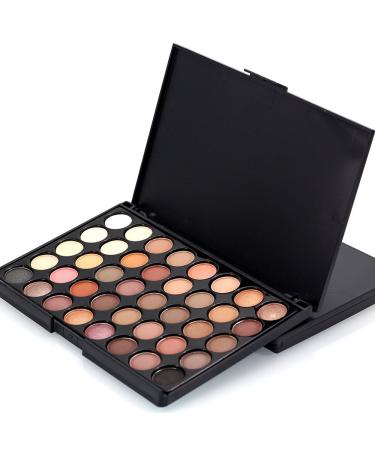 40 Color Eyeshadow Palette - Colorful Matte & Shimmer Makeup Set with Brush | International Shipping - Buy Online on GoSupps.com