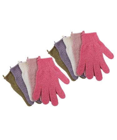 FRCOLOR 5 Pairs Shower Glove Scrub Exfoliating Shower Gloves Exfoliating Mitten Five-Finger Bathing Glove Shower Bath Mitten Body Scrubber Mitt Wash Scrubbing Towel Take a Bath Sponge 1 Count (Pack of 1)