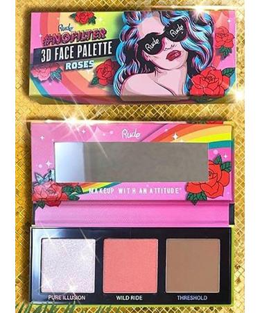 Rude - NoFilter 3D Face Palette - Roses