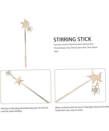1pc Stirring Rod Glue Stick for Nail Art Mini Cosmetic Spatula Manicure Art Rod Manicure Mixing Tools Facial Cream Stick Facial Cream Spatula Uv Glue Makeup Stick Metal Rhinestones 12x3cm Assorted colours - Buy Online on GoSupps.com