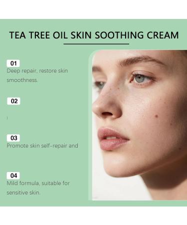  WRANBAO Soothing cream with tea tree oil gentle and moisturizing for dry and flaky skin tea tree moisturizing cream moisturizing body lotion for sensitive skin suitable for - Buy Online on GoSupps.com