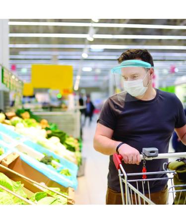 Pac-Dent iVisor Reusable Face Shield Kit Full Face Protective Mask with Anti-Fog Coating Adjustable to Comfortably Fit All Head Sizes Reusable Blue - Buy Online on GoSupps.com