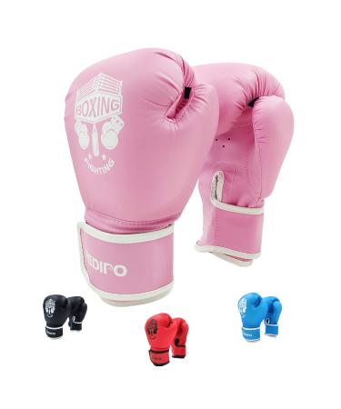 Redipo Kids Boxing Gloves, Sponge Foam Training Sparring Gloves Thai Kick Boxing for Kid and Youth, Suitable for Boys and Girls Age 3 to 12 Years pink 4oz