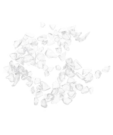 VICASKY Paillettes Verre Concass pour Nail Art 200 G Remplissage poxy Transparent D coration Ongles DIY Usage Professionnel