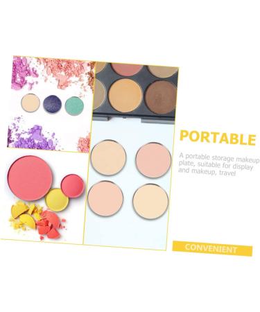 Beavorty 150 Pcs eye shadow disk toiletry containers cosmetic containers stainless steel eyeshadow plate DIY - Buy Online on GoSupps.com