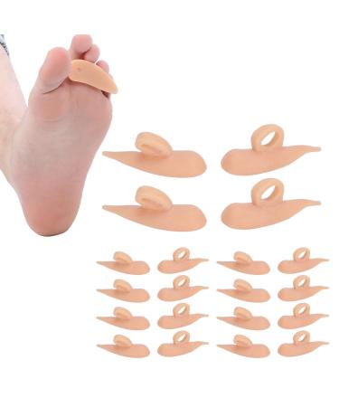 10 Pairs Hammer Toe Cushions Pad Hammerhead Toe Pad Hammerhead Toe Spacers Gel Pad Claw Toe Temporary Corrector for Relieve Foot Pain Discomfort and Improve Walking Stability (Color)