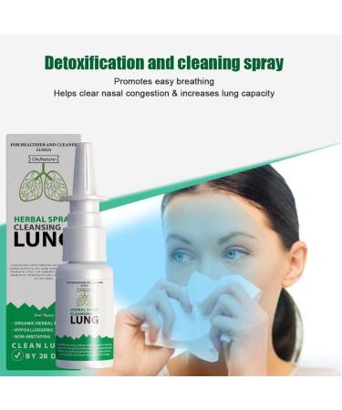 OnNature Organic Herbal Lung Cleanse & Repair Nasal Spray pro Herbal Spray Cleansing Lung Organic Herbal Lung Cleanse Repair Nasal Spray OnNature Lung Cleanse Nasal Spray (2pcs) - Buy Online on GoSupps.com