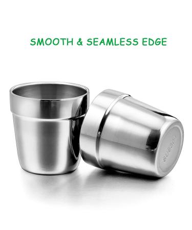 E-far 6oz Stainless Steel Insulated Cups for Kids - 2 Pack | Toddler Training & Transition Cups | Double Wall, Shatterproof, Dishwasher Safe - Buy Online on GoSupps.com