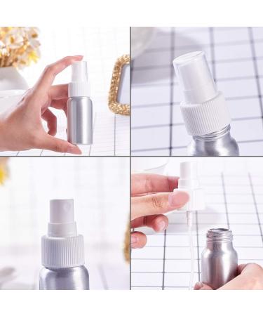 Pandahall Elite 10-Pack 30ml Refillable Aluminum Spray Bottles - Platinum Fog Atomizers White & Black Heads - Perfect for Travel & DIY - Buy Online on GoSupps.com