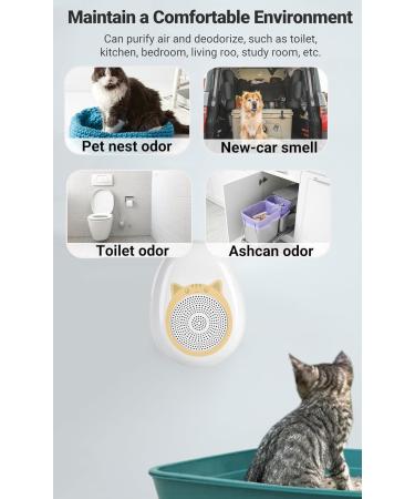 Mknzome Cat Litter Deodorizer | Intelligent Odor Eliminator | 99% Effective Air Purifier for Cat Toilets & Small Spaces - Buy Online on GoSupps.com