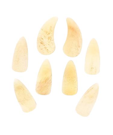 WOFASHPURET 8pcs Guzheng nails guitar picks for kids guzheng picks acoustic guitar picks bass finger picks guzheng ox horn pick thin guitar picks thumb picks child finger guard Ukulele horns 3X1.2X0.1CM Light Yellow 01