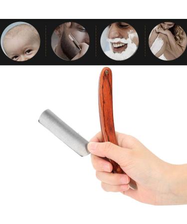 Professional Razor Shaving Knife | Straight Edge Barber Razor with Wooden Handle | Best Beard & Hair Cutting Tool for Barbers - Buy Online on GoSupps.com