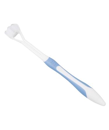 Airlove 3-page Autism toothbrush Drei-Borsten-Vahn-Tahnbrush for full tooth and gum care large angle bristles clean every tooth soft/gentle (green blue red)