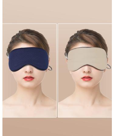 Double-Sided Hochoek Ice-Cold-Silk Sleep Mask - Classic Grey/Deep Rock Ash+Green/Beige+Dark Blue/Light Pink - Buy Online on GoSupps.com