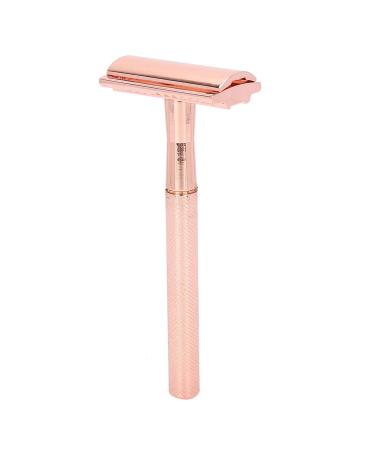 EVTSCAN Men Manual Razor - Zinc Alloy Non-Slip Double Edge Razor with Blade in Rose Gold | Premium Shaving Experience - Buy Online on GoSupps.com